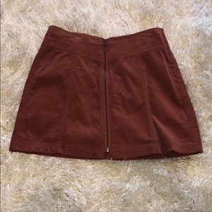 Rusty Corduroy Mini Skirt
